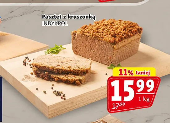 Pasztet z kruszonką Indykpol promocja w Prim Market
