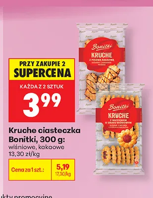 Kruche ciasteczka kakaowe Bonitki promocja w Biedronka