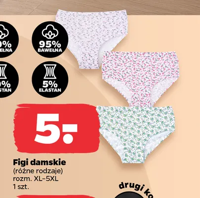 Figi damskie promocja w Netto