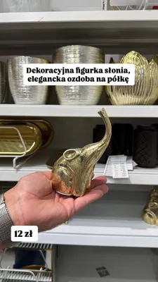 Dekoracyjna figurka słonia promocja w Pepco