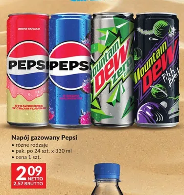 Napój gazowany Pepsi Zero Sugar Strawberries 'N' Cream promocja w Makro