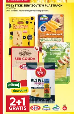 Sery żółte w plastrach promocja w Stokrotka