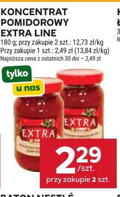 Koncentrat pomidorowy Extra Line promocja w Stokrotka