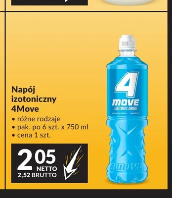 Napój izotoniczny 4Move promocja w Makro
