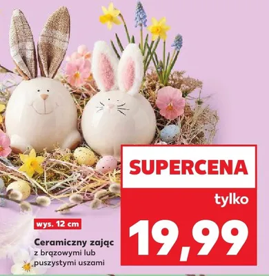 Ceramiczny zając  promocja w Kaufland