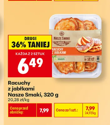 Racuchy z jabłkami Nasze Smaki promocja w Biedronka
