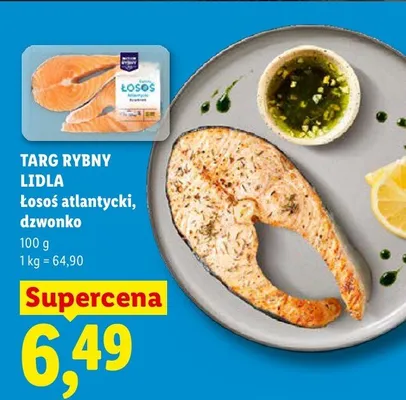 Łosoś atlantycki dzwonko Targ Rybny Lidla promocja w Lidl