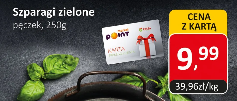 Szparagi zielone pęczek promocja w Market Point