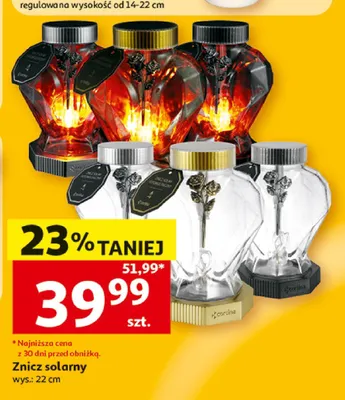 Znicz solarny Cortina promocja w Auchan
