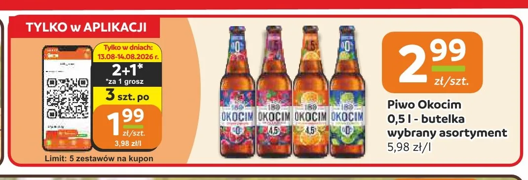 Piwo Okocim Okocimskie promocja w Gama