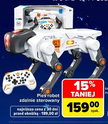 Pies robot zdalnie sterowany promocja w Carrefour