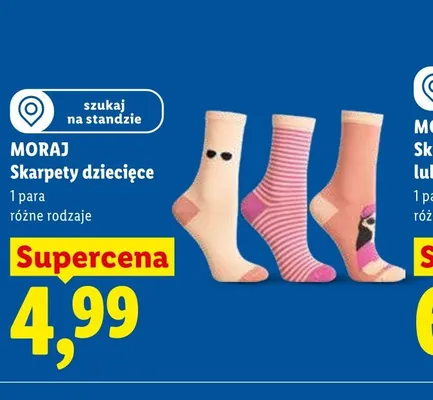 Skarpety dziecięce Moraj promocja w Lidl