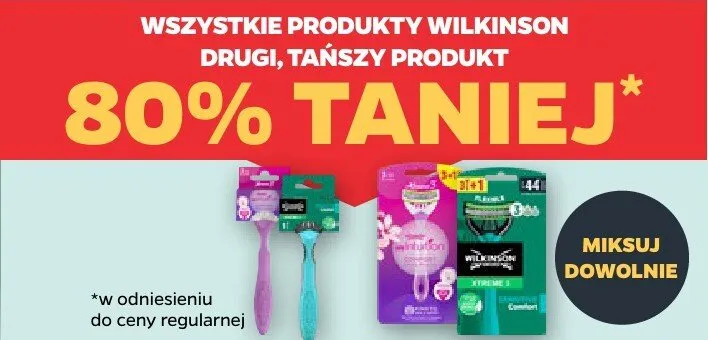 Wszystkie produkty Wilkinson DRUGI -80% promocja w Netto