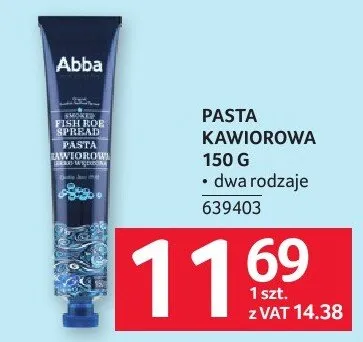 Pasta kawiorowa 150 g Abba promocja w Selgros