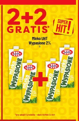 Mleko UHT Wypasione 2% Mlekovita promocja w POLOmarket