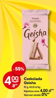 Czekolada Geisha promocja w Żabka