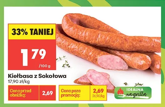 Kiełbasa z Sokołowa promocja w Biedronka