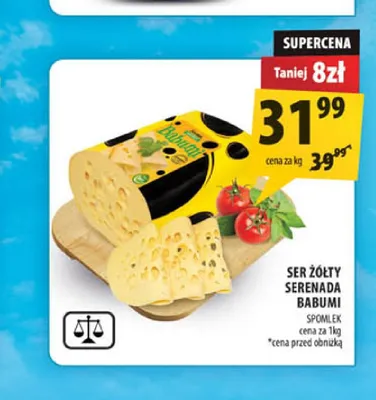 Ser żółty Serenada Babumi Spomlek promocja w Arhelan