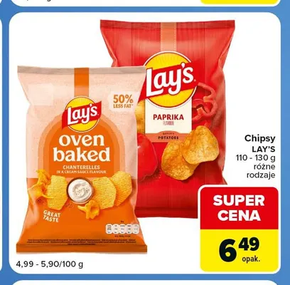 Chipsy paprykowe Lay's promocja w Carrefour Market