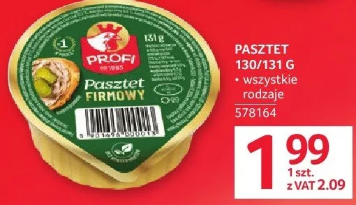 Pasztet Profi 130/131 g promocja w Selgros