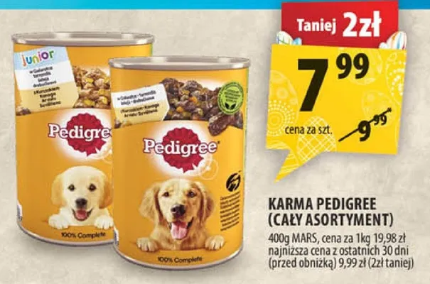 Karma Pedigree (cały asortyment) promocja w Arhelan