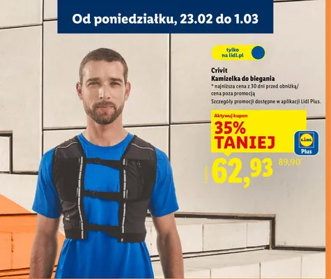 Kamizelka do biegania promocja w Lidl