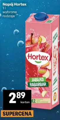 Napój jabłko rabarbar promocja w Delikatesy Centrum