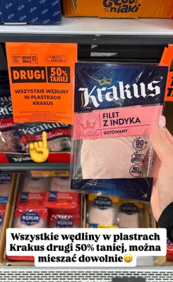 Wędliny w plastrach filet z indyka gotowany promocja w Biedronka