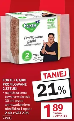 Gąbki profilowane Forte+ promocja w Selgros