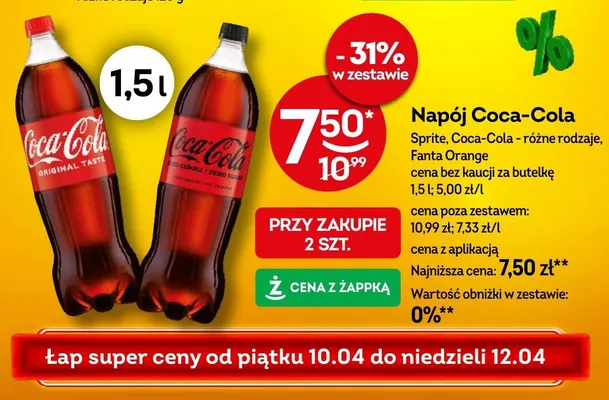 Napój Coca-Cola promocja w Żabka