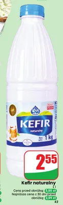 Kefir naturalny OSM Łowicz promocja w Dino