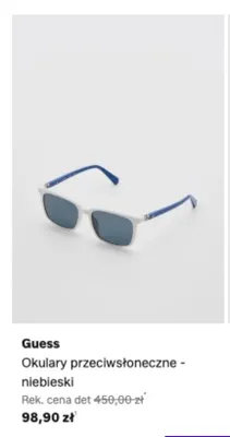 Okulary przeciwsłoneczne Guess niebieski promocja w Lounge by Zalando