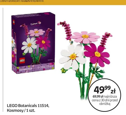 Klocki LEGO Botanicals 11514 Kosmosy promocja w Empik