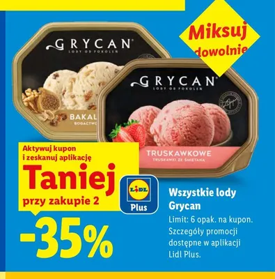 Lody Grycan promocja w Lidl