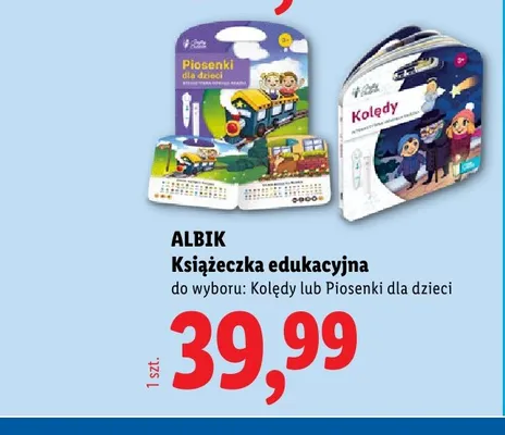 Książeczka edukacyjna Albik Kolędy promocja w Lidl