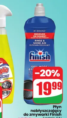 Płyn nabłyszczający do zmywarki Finish promocja w Dino