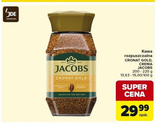 Kawa rozpuszczalna Jacobs promocja w Carrefour