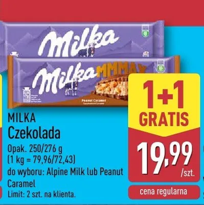 Czekolada Peanut Caramel promocja w Aldi