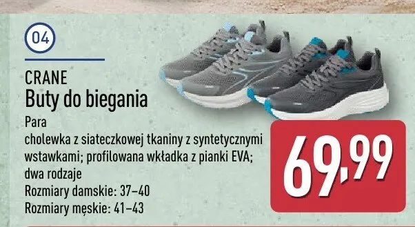 Buty do biegania promocja w Aldi