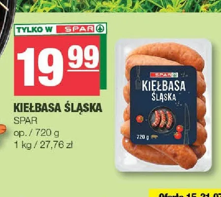 Kiełbasa Śląska SPAR promocja w SPAR