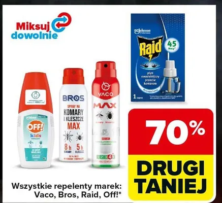 Repelent Vaco MAX spray na komary i kleszcze promocja w Carrefour Market