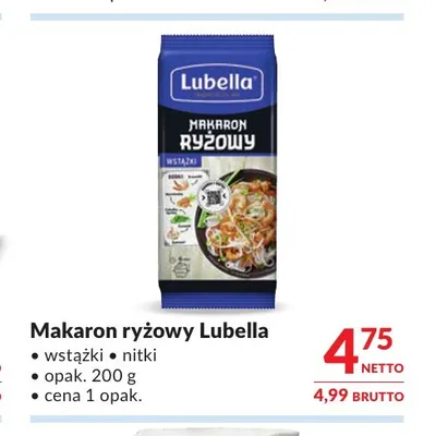 Makaron ryżowy Lubella nitki promocja w Makro