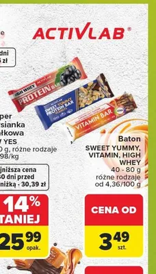Baton witaminowy Vitamin Bar Activlab promocja w Carrefour