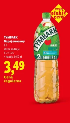 Napój owocowy Tymbark promocja w Lidl
