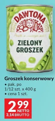 Groszek konserwowy zielony promocja w Makro