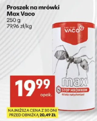 Proszek na mrówki Max Vaco promocja w Delikatesy Centrum