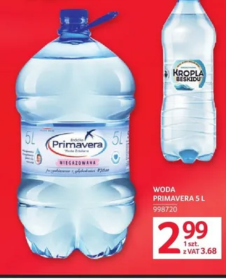 Woda Primavera promocja w Selgros