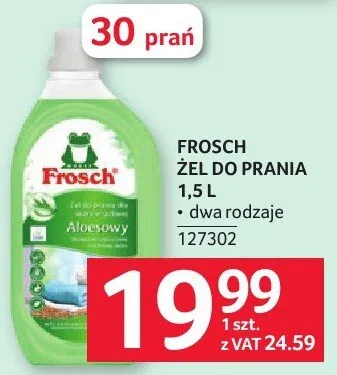 Żel do prania FROSCH 1,5 L promocja w Selgros