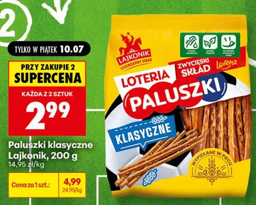 Paluszki klasyczne Lajkonik promocja w Biedronka