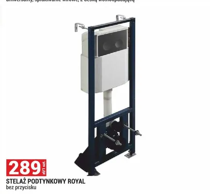 Stelaż podtynkowy ROYAL bez przycisku promocja w Merkury Market